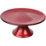 Подставка для торта, D 21 см, H 9 см, хрустальное стекло, серия Red, Vetreria Lux