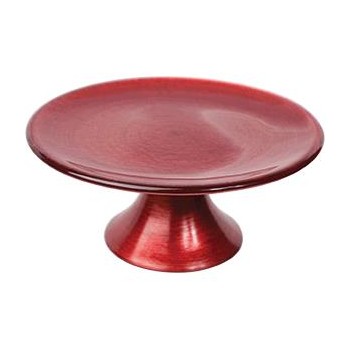 Подставка для торта, D 21 см, H 9 см, хрустальное стекло, серия Red, Vetreria Lux
