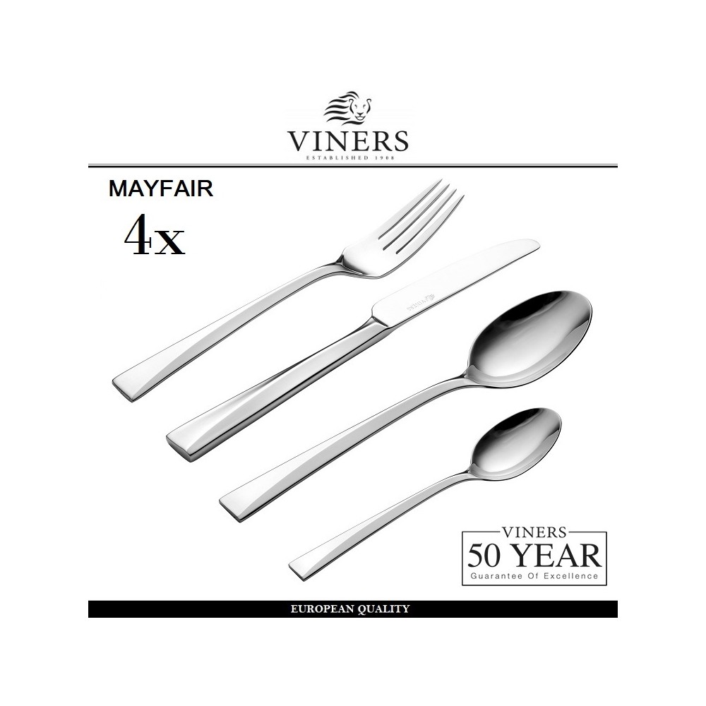 Набор столовых приборов Mayfair, 16 предметов на 4 персоны, Viners