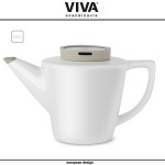 Заварочный чайник Infusion со съемным фильтром, 1.2 литра, белый-бежевый, VIVA Scandinavia