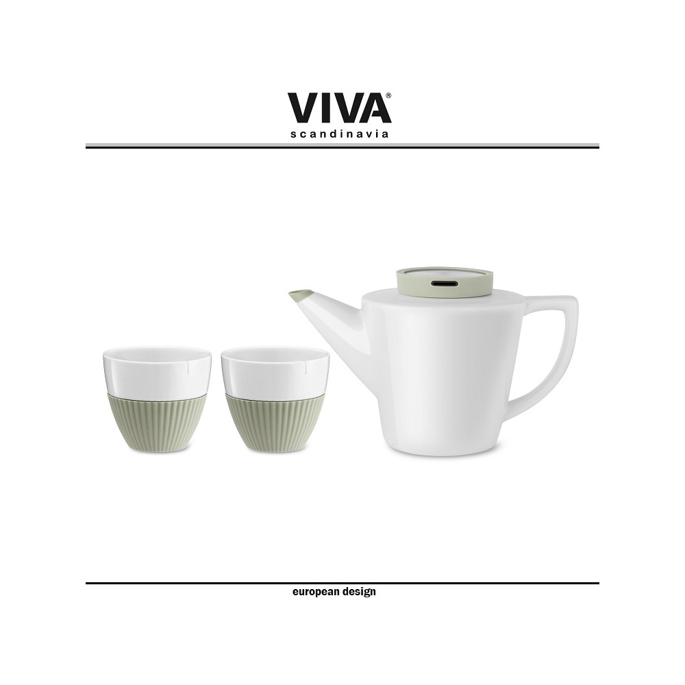 Набор Infusion чайный, 3 предмета, белый-мятный, VIVA Scandinavia