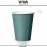 Стакан Anytime Laura фарфоровый зелено-голубой, 200 мл, VIVA Scandinavia
