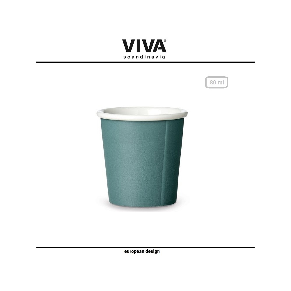 Стакан Anytime Anna фарфоровый зелено-голубой, 80 мл, VIVA Scandinavia