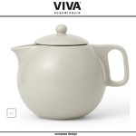 Заварочный чайник Jaimi со съемным фильтром, 1 литр, бежевый, VIVA Scandinavia