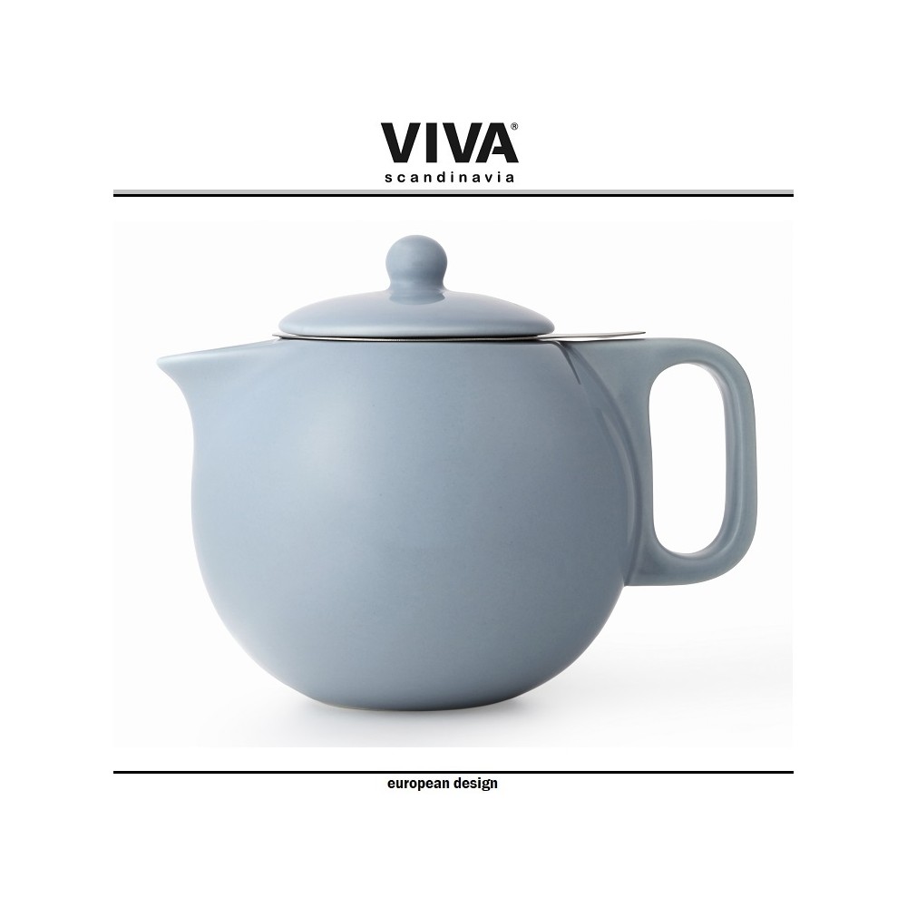 Заварочный чайник Jaimi со съемным фильтром, 1 литр, голубой, VIVA Scandinavia