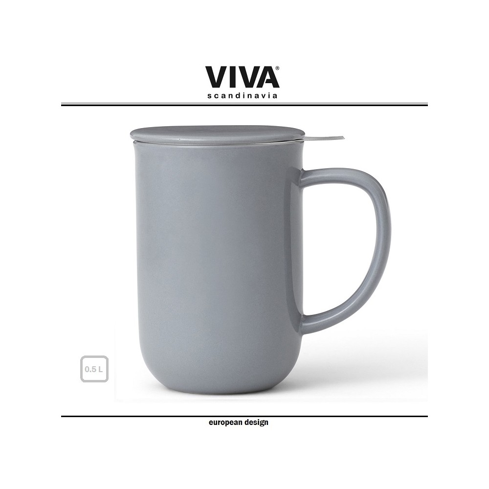 Заварочная кружка Minima со съемным фильтром, 500 мл, дымчато-серый, VIVA Scandinavia