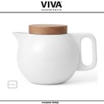 Заварочный чайник Jaimi со съемным фильтром, 750 мл, белый, VIVA Scandinavia