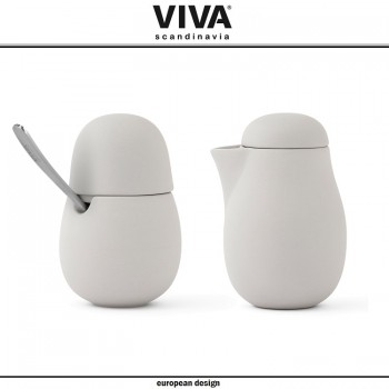 Комплект Nina: сахарница и молочник, цвет светлый, VIVA Scandinavia