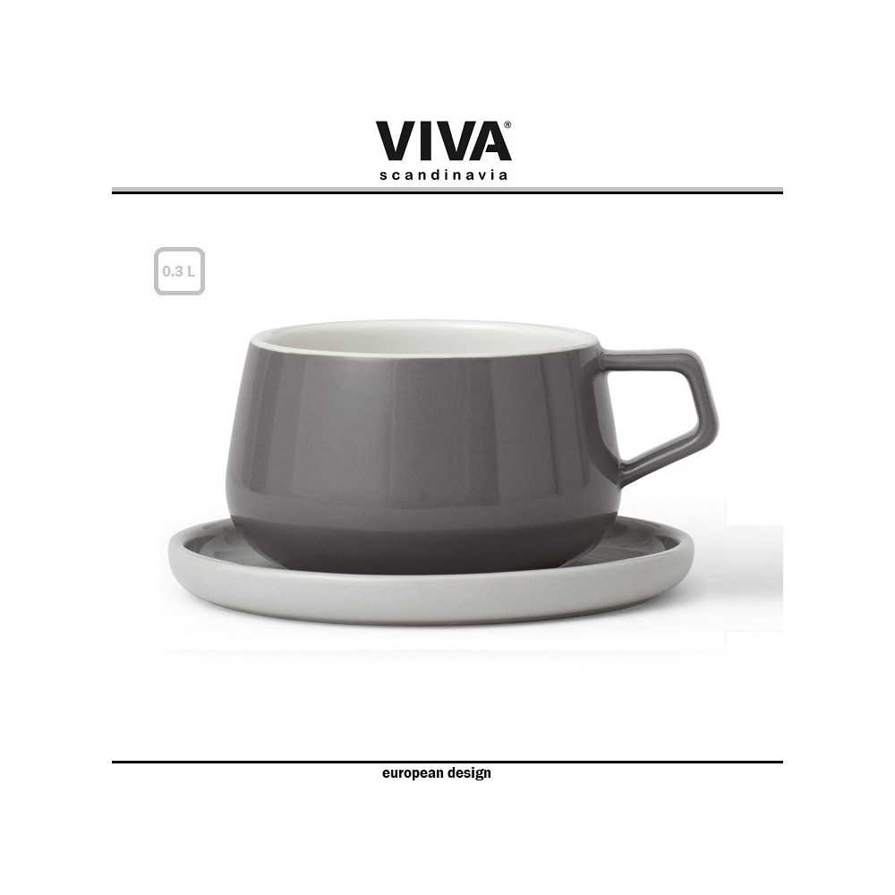 Пара Ella чайная, 300 мл, серый, VIVA Scandinavia