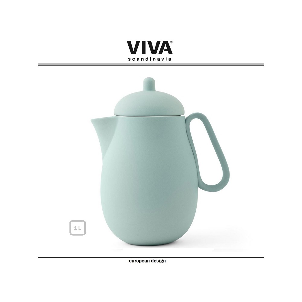 Заварочный чайник Nina со съемным фильтром, 1 литр, ментоловый, VIVA Scandinavia