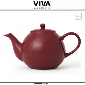 Заварочный чайник Classic Victoria со съемным ситечком, 840 ml, бордовый, VIVA Scandinavia