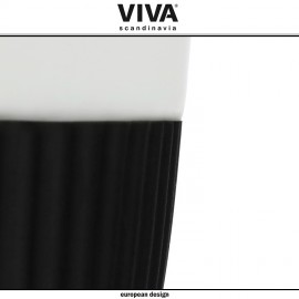 Набор кружек Anytime, 2 шт по 300 мл, фарфор, серый силиконовый поясок, VIVA Scandinavia