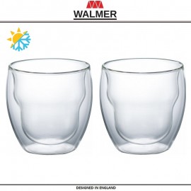 Набор бокалов PRINCE с двойными стенками для горячего и холодного, 2 шт по 250 мл, серия Hot-Cold, WALMER