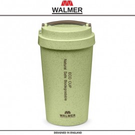 Дорожная термокружка ECO CUP, 400 мл, зеленый, WALMER