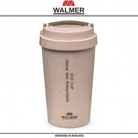 Дорожная термокружка ECO CUP, 400 мл, розовый, WALMER