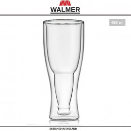 Термокружка NAVY, 450 мл, термостойкое стекло, WALMER Premium