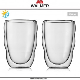 Набор бокалов PRINCE с двойными стенками для горячего и холодного, 2 шт по 350 мл, серия Hot-Cold, WALMER