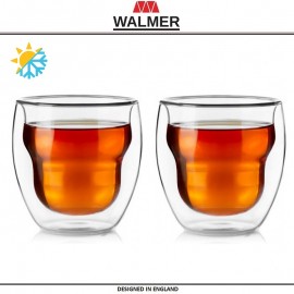 Набор бокалов PRINCE с двойными стенками для горячего и холодного, 2 шт по 250 мл, серия Hot-Cold, WALMER