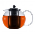Заварочный чайник со стальным фильтром BARON, 500 мл, боросиликатное стекло, серия Hot-Cold, WALMER