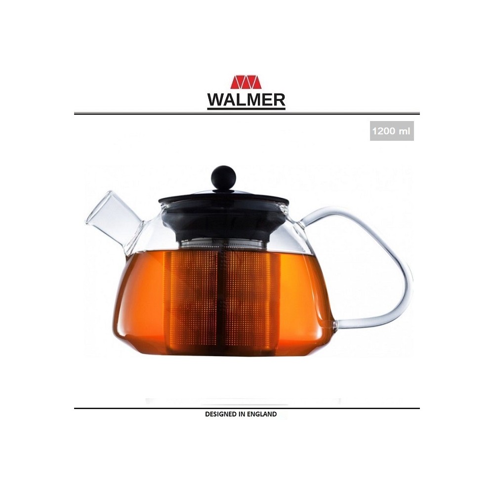 Заварочный чайник BOSS со стальным фильтром, 1.2 л, WALMER