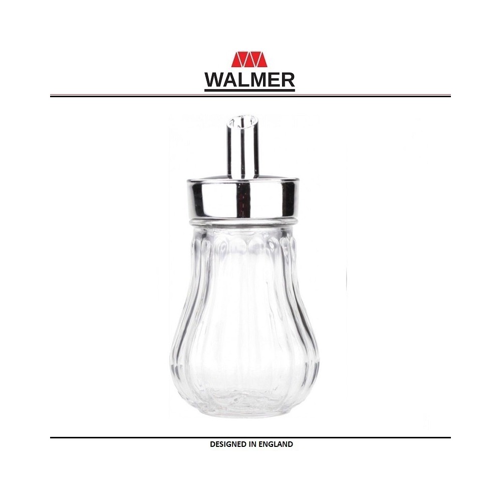Сахарница-дозатор WAVE, 190 мл, стекло прозрачное, Walmer