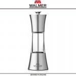Мельница Tower для перца, 15 см, матовая сталь, WALMER