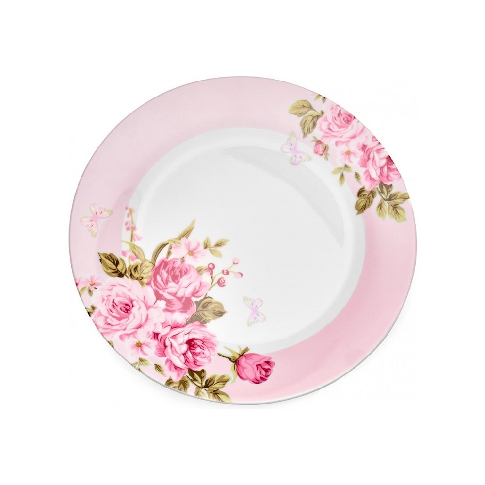 Тарелка обеденная, D 27 см, серия Mirabella Pink, Walmer