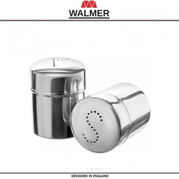 Солонка и перечница DENIS, сталь нержавеющая, WALMER