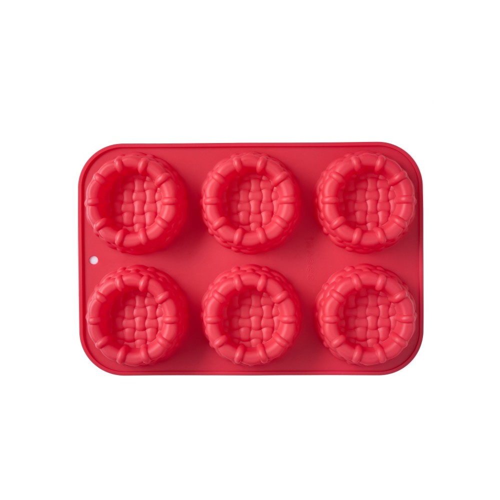 Силиконовая форма Basket (корзиночки), 6 ячеек, серия Silicone Joy, WALMER