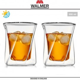 Набор бокалов TWIST с двойными стенками для горячего и холодного, 2 шт по 300 мл, WALMER