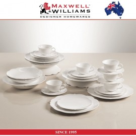 Комплект обеденной посуды White Rose с волнистым краем, 12 предметов на 4 персоны, фарфор, Maxwell & Williams