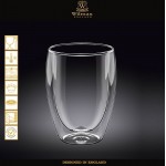 Бокал Thermo Glass с двойными стенками, V 200 мл, термостойкое стекло, Wilmax, Англия
