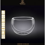Набор соусников Thermo Glass с двойными стенками, 6 шт, V 80 мл, D 5.5 см, термостойкое стекло, Wilmax, Англия
