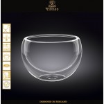 Емкость Thermo Glass с двойными стенками, V 250 мл, D 8.5 см, термостойкое стекло, Wilmax, Англия