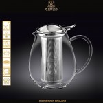 Заварочный чайник Thermo Glass со стальным фильтром, V 590 мл, термостойкое стекло, Wilmax, Англия
