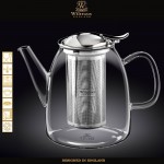 Заварочный чайник Thermo Glass со стальным фильтром, V 1450 мл, термостойкое стекло, Wilmax, Англия