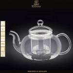 Заварочный чайник Thermo Glass с фильтром, V 600 мл, термостойкое стекло, Wilmax, Англия