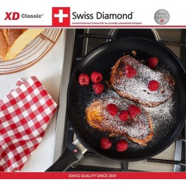 Антипригарная блинная сковорода XD 6224, D 24 см, алмазное покрытие XD Classic, Swiss Diamond