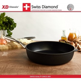 Антипригарный сотейник XD 6732c, 4.7 литра, D 32 см, алмазное покрытие XD Classic, Swiss Diamond