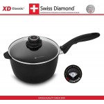 Антипригарный ковш XD 6720c, 2.8 литра, D 20 см, алмазное покрытие XD Classic, Swiss Diamond