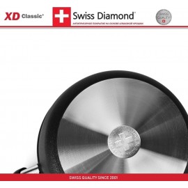Антипригарный ковш XD 6716c, 1.3 литра, D 16 см, алмазное покрытие XD Classic, Swiss Diamond
