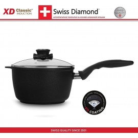 Антипригарный ковш Induction XD 6720ic, 2.8 литра, D 20 см, алмазное покрытие XD Classic, Swiss Diamond