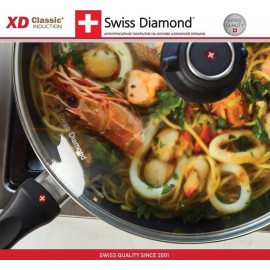 Антипригарный сотейник Induction XD 6724ic, 2.8 литра, D 24 см, алмазное покрытие XD Classic, Swiss Diamond