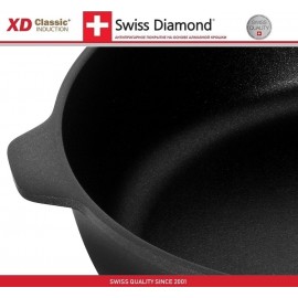 Антипригарный сотейник Induction XD 6732ic, 4.7 литра, D 32 см, алмазное покрытие XD Classic, Swiss Diamond