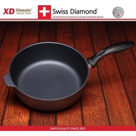 Антипригарный сотейник Induction XD 6726i, 3.6 литра, D 26 см, алмазное покрытие XD Classic, Swiss Diamond