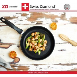 Антипригарная сковорода XD 6424, D 24 см, алмазное покрытие XD Classic, Swiss Diamond