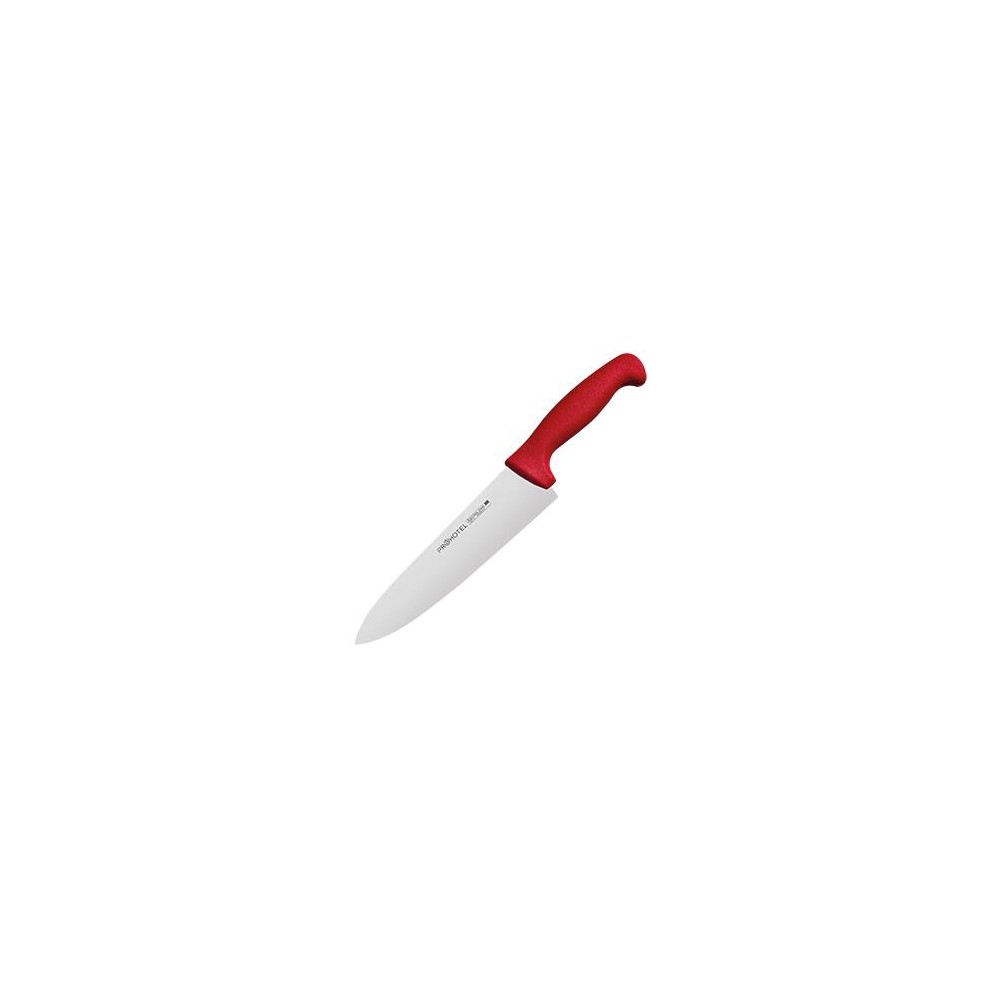 Нож поварской, лезвие 20 см, сталь, красный YangD