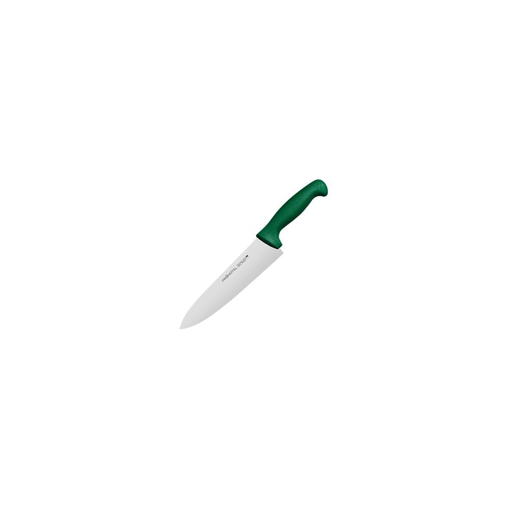 Нож поварской, лезвие 20 см, сталь, зеленый YangD