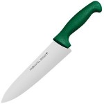 Нож поварской, лезвие 20 см, сталь, зеленый YangD