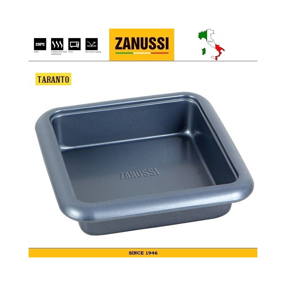 Антипригарный квадратный лоток для выпечки и запекания, L 24,5 см, W 24,5 см, серия Taranto, Zanussi